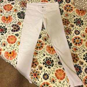 Flying Monkey Women's Cream Skinny Jeans waist 15, rise 8, length 30